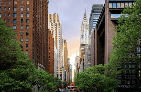 NYC street view of Chrysler building - private credit